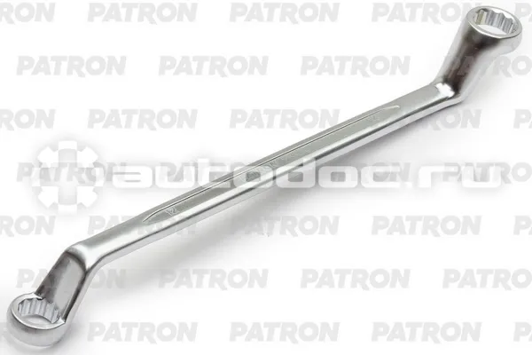 PATRON P-7591214 Ключ накидной изогнутый на 75 градусов