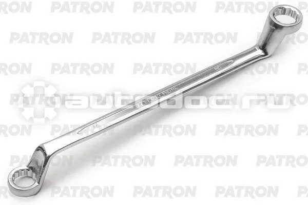 PATRON P-7591719 Ключ накидной изогнутый на 75 градусов