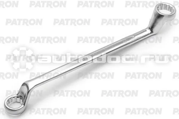 PATRON P-7592022 Ключ накидной изогнутый на 75 градусов