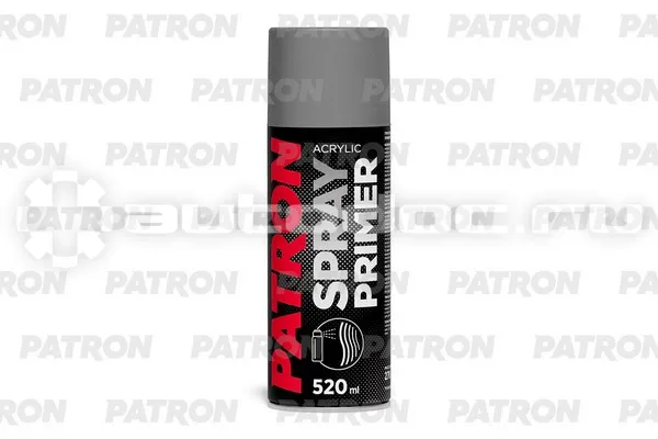 PATRON Грунт акриловый - серый, быстросохнущий универсальный