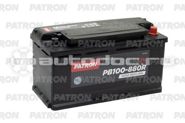 PATRON Аккумулятор PLUS 12V 100AH 880A ETN 0(R+) B13 353x175x190mm