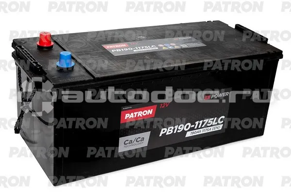 PATRON Аккумулятор POWER 12V 190AH 1175A ETN 3(L+) D05 510x222x197mm B00 41,3kg