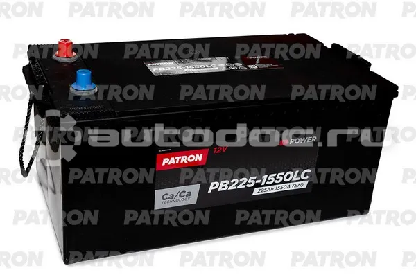 PATRON Аккумулятор POWER 12V 225AH 1550A ETN 3(L+) D06 516x275x217mm B00 54,2kg
