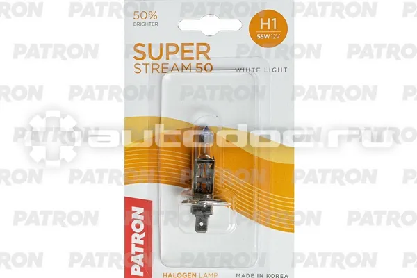 PATRON Лампа галогеновая H1 P14.5s