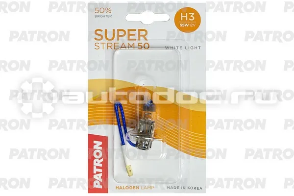 PATRON Лампа галогеновая H3 PK22s