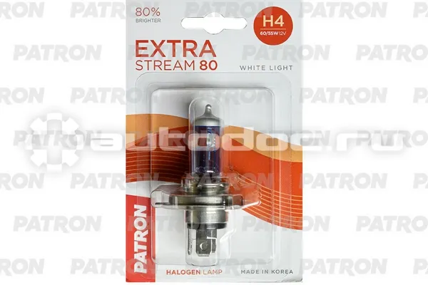 PATRON Лампа галогеновая H4 P43t-38