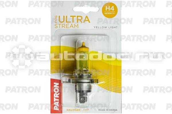 PATRON Лампа галогеновая H4 P43t-38