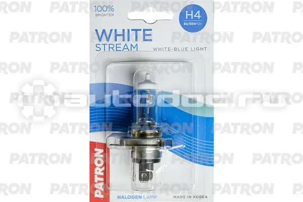 PATRON Лампа галогеновая H4 P43t-38