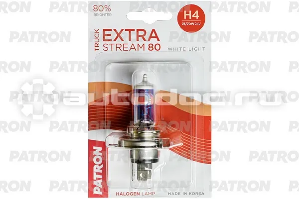 PATRON Лампа галогеновая H4 P43t-38