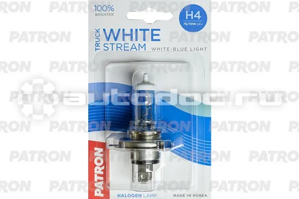 PATRON Лампа галогеновая H4 P43t-38