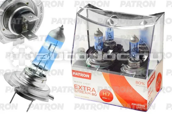 PATRON Лампы галогеновые H7 PX26d