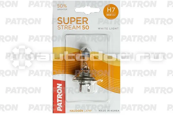 PATRON Лампа галогеновая H7 PX26d