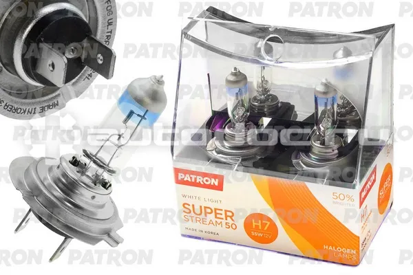PATRON Лампы галогеновые H7 PX26d
