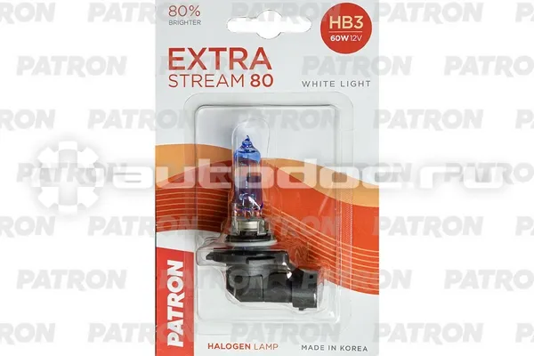 PATRON Лампа галогеновая HB3 P20d