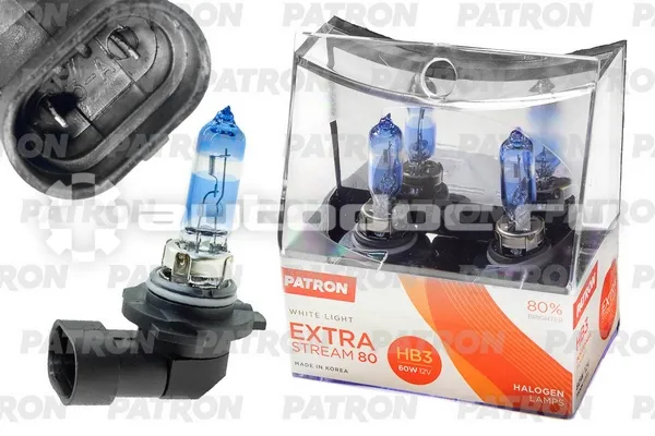 PATRON Лампы галогеновые HB3 P20d
