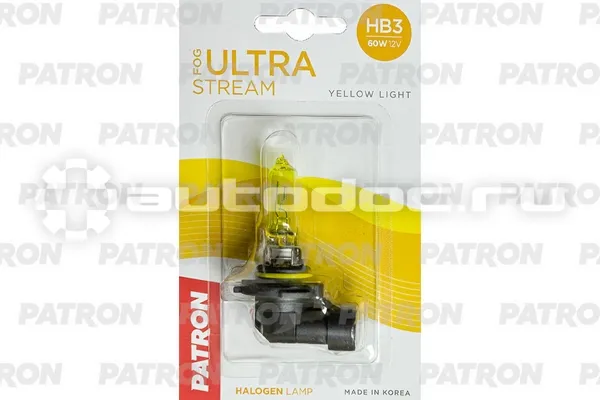 PATRON Лампа галогеновая HB3 P20d