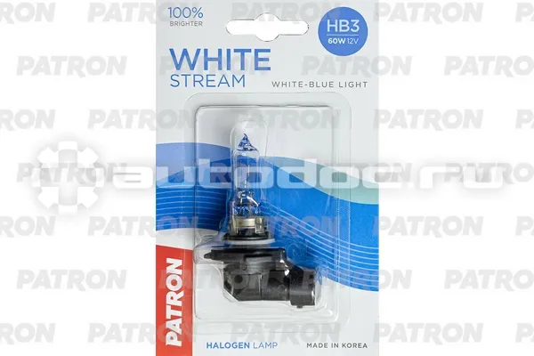 PATRON Лампа галогеновая HB3 P20d
