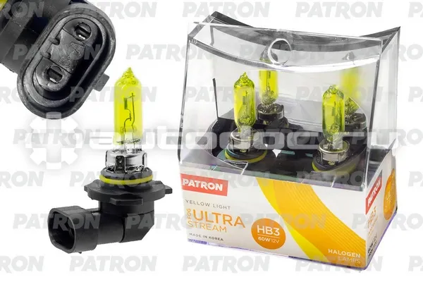 PATRON Лампы галогеновые HB3 P20d