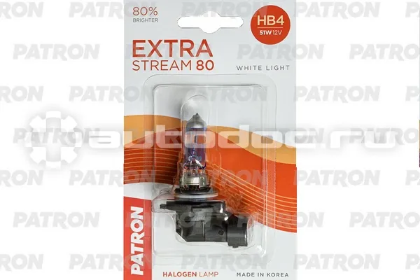 PATRON Лампа галогеновая HB4 P22d