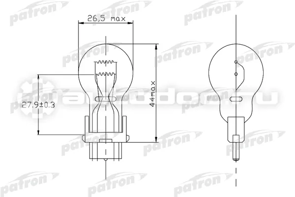 PATRON Лампа накаливания P27 | 7W