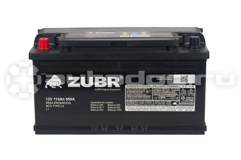 ZUBR Аккумулятор PSL OE 110Ah L+, 353x175x190, 950А