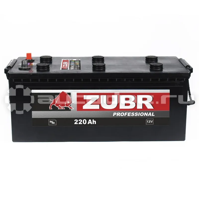 ZUBR Аккумулятор Professional 220Ah R+ (болт), 510x218x225, 1300А