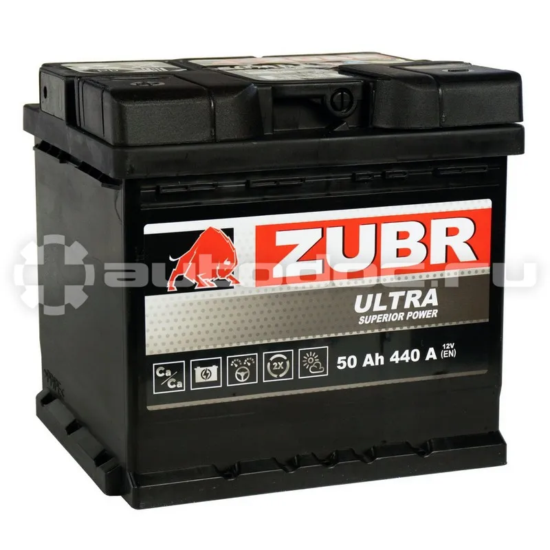 ZUBR Аккумулятор Ultra 50Ah L+, 207x175x190, 440А
