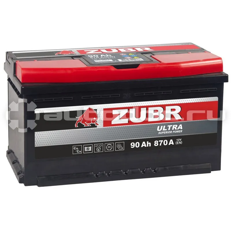 ZUBR Аккумулятор Ultra 90Ah L+, 353x175x190, 870А