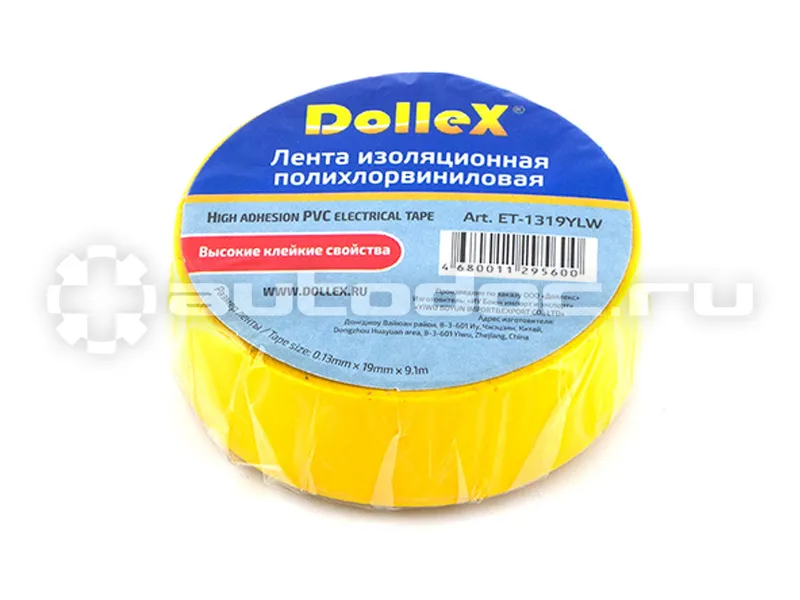 DOLLEX  ET1319YLW Лента изоляционная