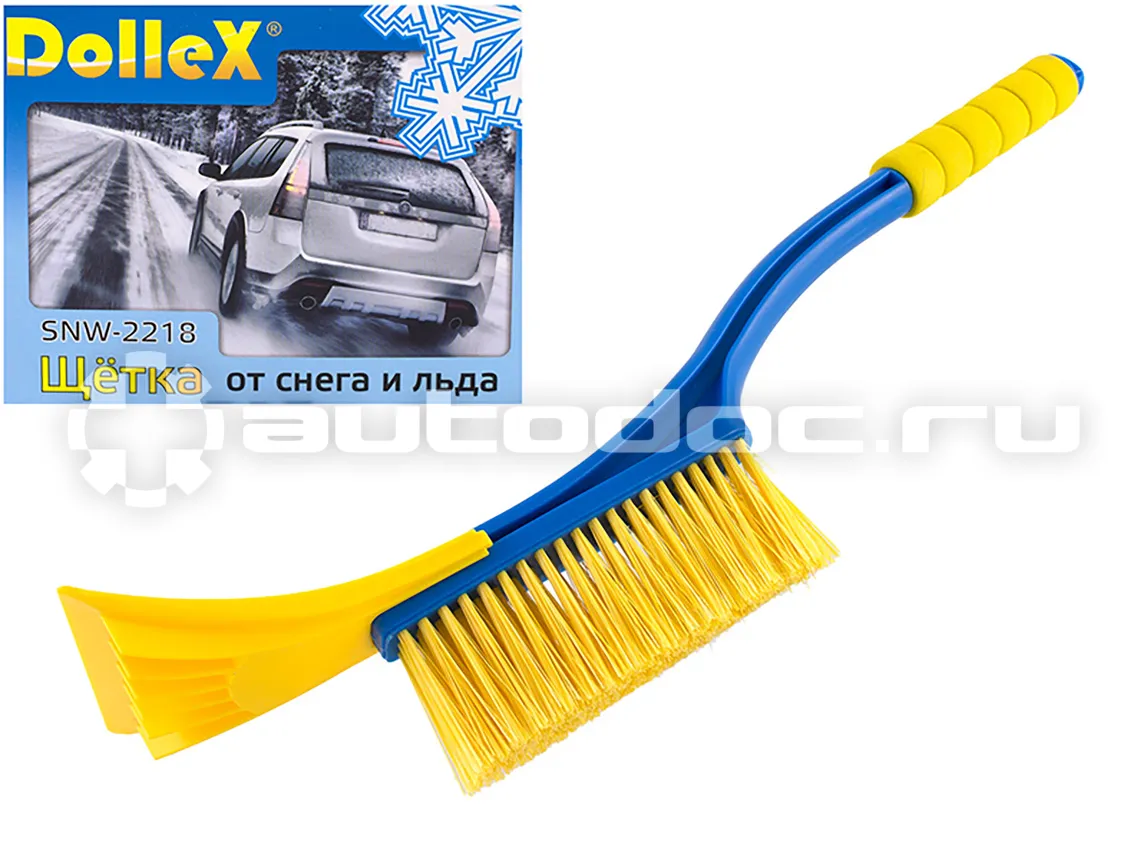 DOLLEX Щетка сметка со скребком