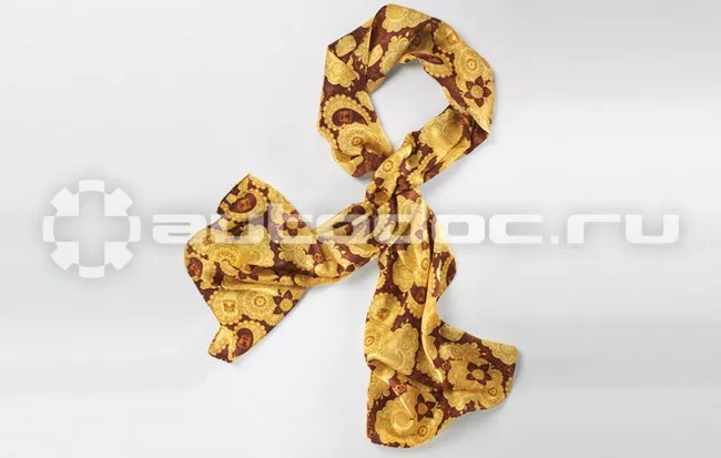 VAG Шейный платок Volkswagen Ladies Silk Scarf Yellow Brown
