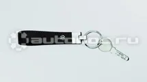 VAG Брелок Volkswagen Metall Key Chain Leather Black