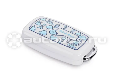 VAG Накладка на ключ Volkswagen Key Case, Think Blue, White | Blue