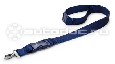 VAG Шнурок с карабином Volkswagen Logo Lanyard, Navy Blue