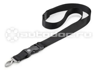 VAG Шнурок с карабином Volkswagen Logo Lanyard, Black
