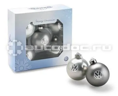 VAG Елочные шары Christmas Toy, Grey White