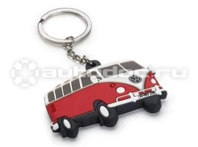 VAG Резиновый брелок Volkswagen T1 Bulli, Red