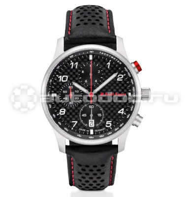 VAG Мужские наручные часы хронограф Audi Sport Chronograph Carbon, Mens, black | silver