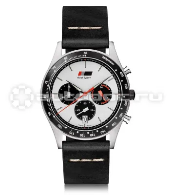 VAG Мужские наручные часы хронограф Audi Heritage Chronograph, Mens, black | white