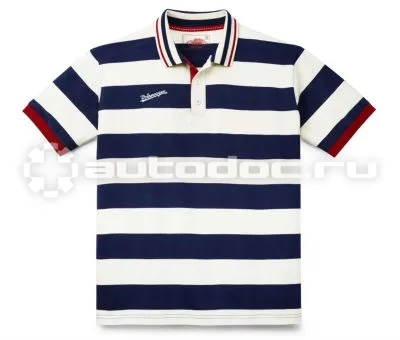 VAG Мужская рубашка-поло Volkswagen Classic Mens Polo Shirt, Beige | Blue