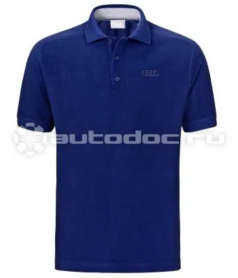 VAG Мужская рубашка-поло Audi Poloshirt, Men, Classic Logo, Blue
