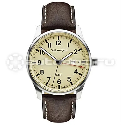 VAG Мужские наручные часы Volkswagen Mens Watch, Mocca-Brown | Cream