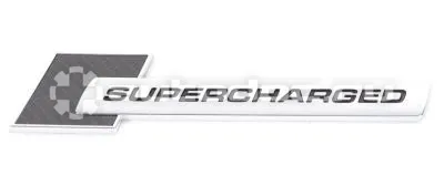 VAG Металлический шильдик Audi Metall Badge Supercharged, Carbon