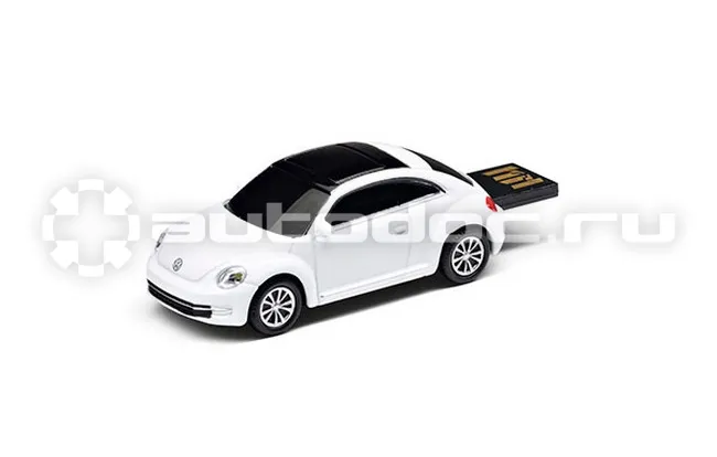 VAG Флешка Volkswagen Beetle USB Flash drive, White Candy