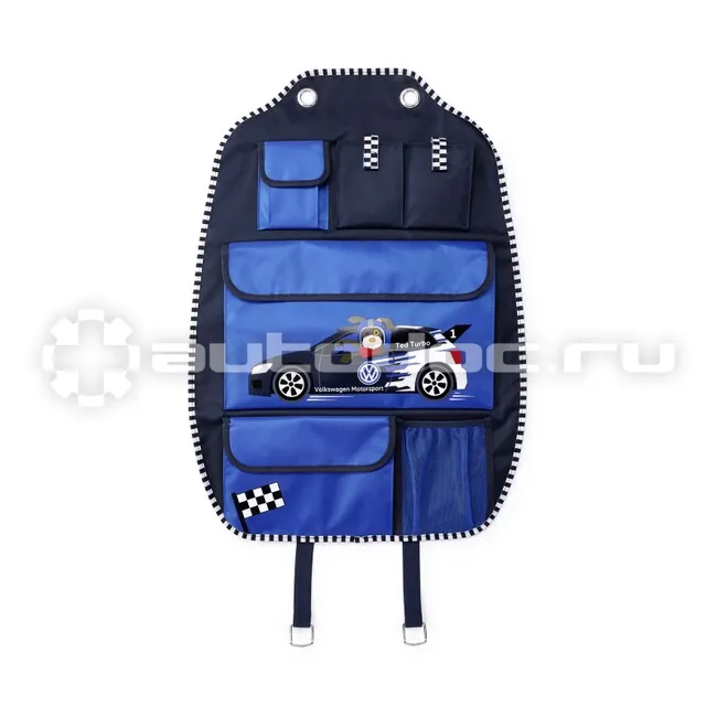 VAG Детская сумка на спинку сиденья Kids Organaizer Ted Turbo, Blue