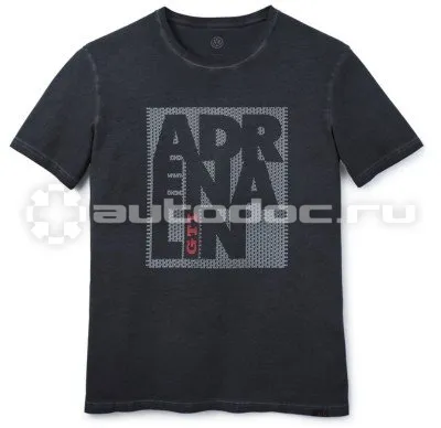 VAG Мужская футболка Volkswagen Adrenalin-GTI T-Shirt, Mens, Dark Grey