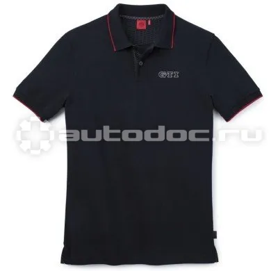 VAG Мужская рубашка-поло Volkswagen GTI Mens Polo Shirt, Black