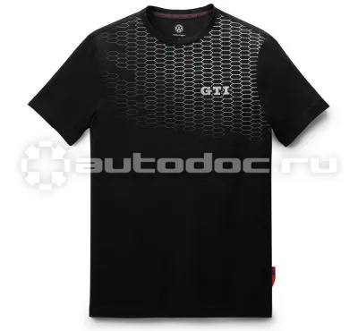 VAG Мужская футболка Volkswagen GTI T-Shirt, Cell Print, Mens, Black