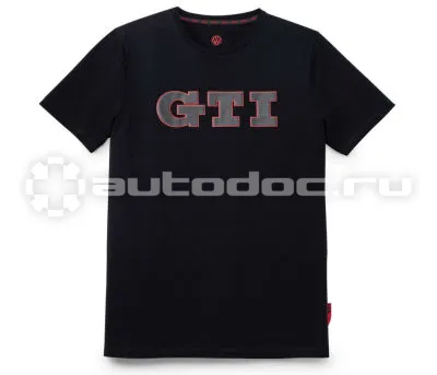 VAG Мужская футболка Volkswagen GTI T-Shirt, 3D Print, Mens, Black