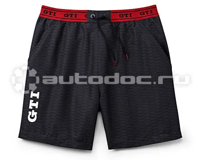 VAG Мужские шорты-плавки Volkswagen GTI Swimming Shorts, Black | Red